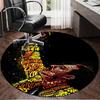 1PC Freddie Performance Round Rug, Non-slip Chair Mat, Home Decor, Circle Carpet Perfect for Office, Bedroom, Living Room,Christmas Gift
