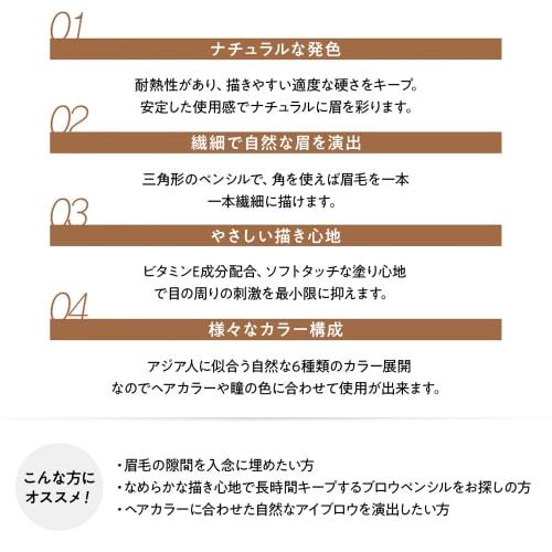 The Saem Japan Official Art Look Eyebrow 06 Ash Brown 0673 2WAY Eyebrow Pencil