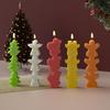 Reusable Holiday Candle Mold Santa Angel Reindeer Silicone Baking Tool For Festive Treats And Home Decoration