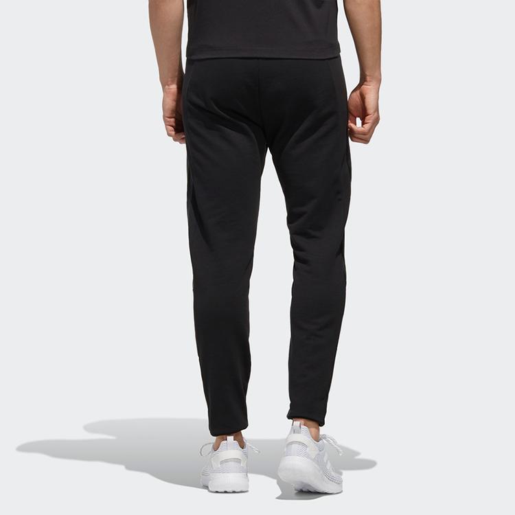 Adidas Neo Slim Straight-Leg Track Pants Men Bottoms Black DZ4884