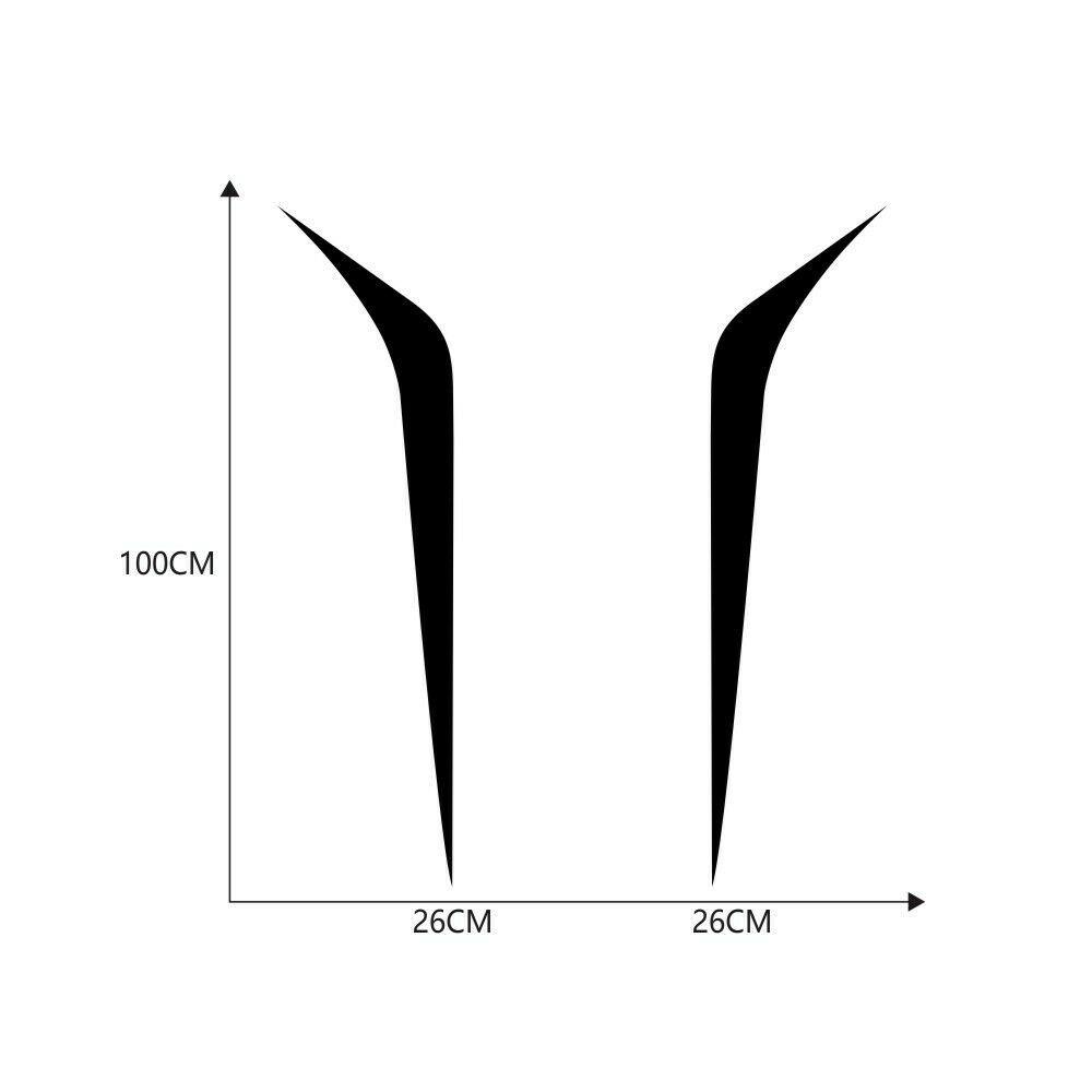 Car Hood Decal Car Decals Replaces Stickers Vinyl 2Pcs