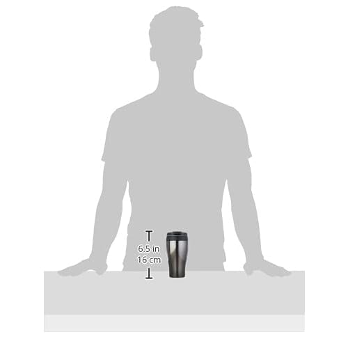 Doshisha Tumbler with Lid, Convenience Store Mug, Direct Type, Vacuum Insulated, Direct Drip, 360ml, Black, CBCT400BK