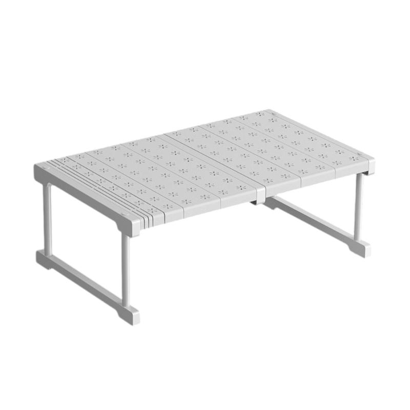 Expandable Wardrobe Organizer Adjustable Storage Shelf for Cabinets and Closets Use Carbon Steel Organization Rack