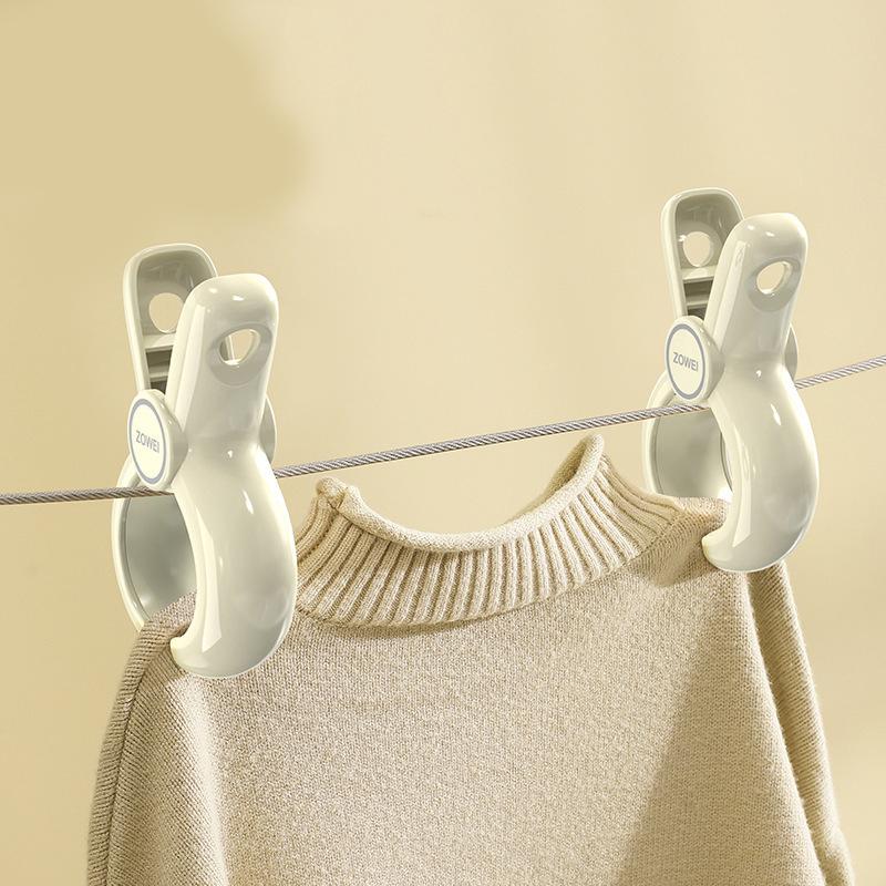 2/4PCS Beach Towel Clips Plastic Strong Windproof Clothes Pegs Quilt Hanging Clip Reusable Non-slip Fixed Drying Clothespin