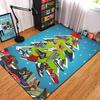 Fashion Shoes Sneakers Logo Print Carpet Rug for Living Room Corridor Bedroom Machine Washable Kid Room Play Floor Mat Gifts