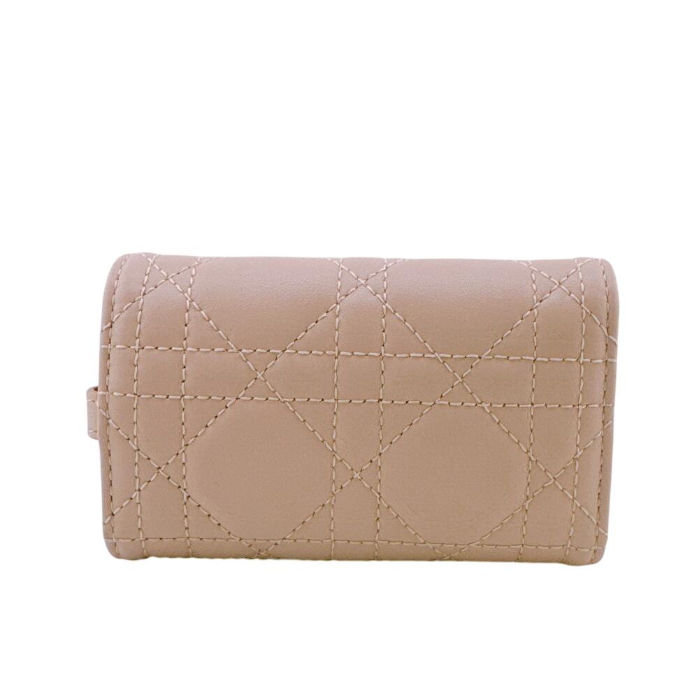 Dior leather Lady Key holder  pink leather Women Used