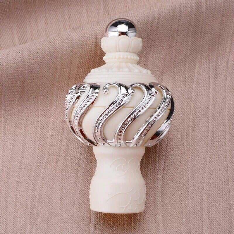 

2 шт. Европейский римский карниз декоративные наконечники заглушка аксессуары для карниза спиральный карниз защитный чехол 2PCS белый