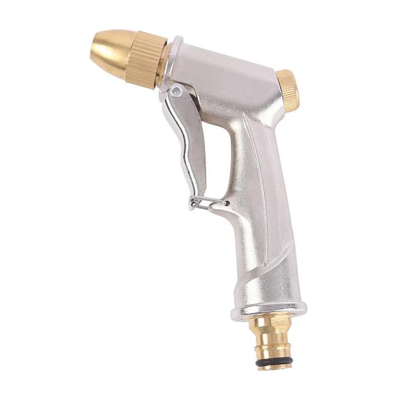 Metal Brass Nozzle High Pressure Spray Gun Garden Hose Pipe Water Gun for Lawn Car Wash Sprinkler Sprayer Adjustable Tool