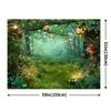 1pc Magic Forest Fairy Tale Background Butterfly and Lantern Design Modern Style No Need for Electricity
