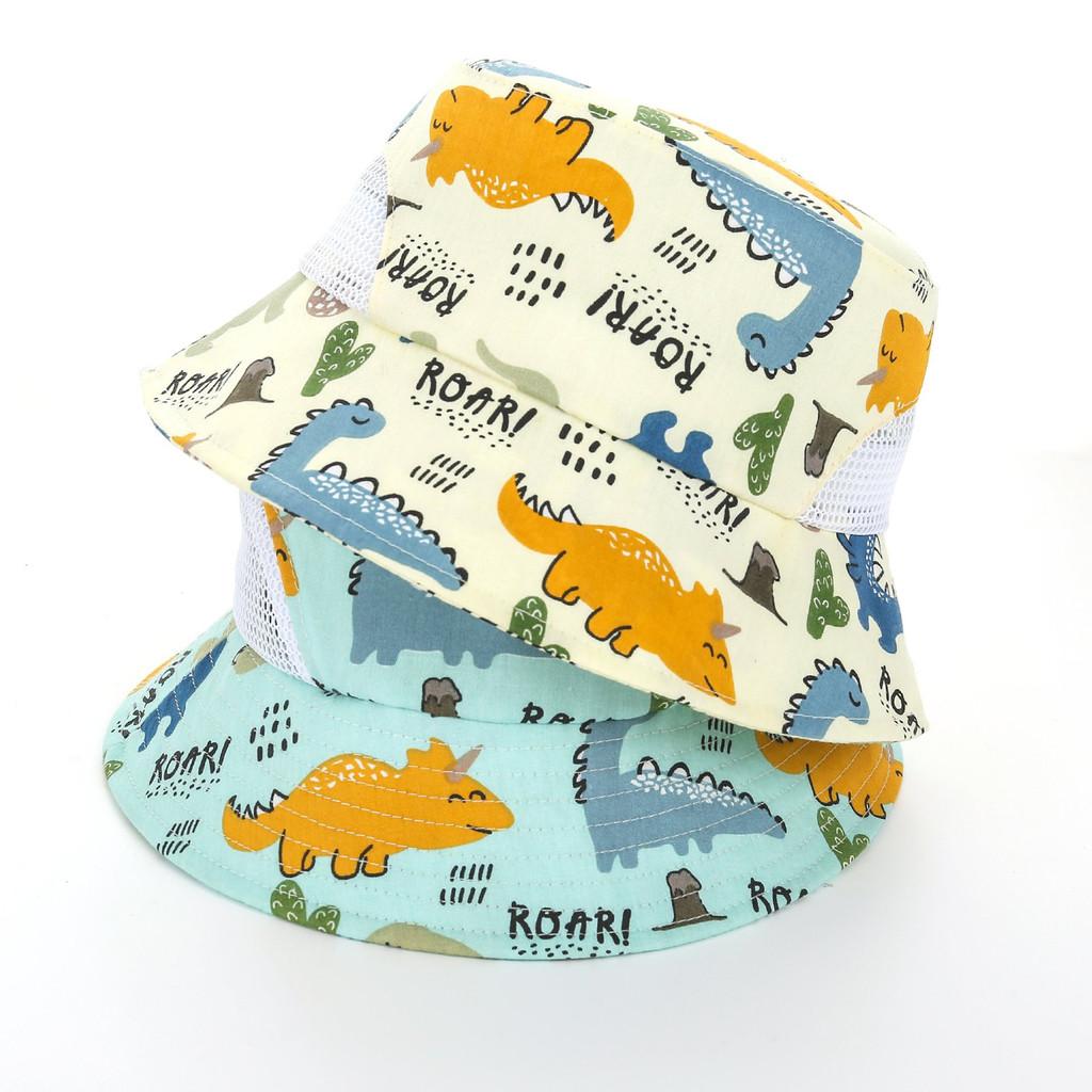 Kids Cartoon Fish Mesh Sun Hat With Breathable Cotton For Summer Outdoor Play
