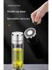 Minghui Quick-Open Double-Layer Glass Cup with Tea and Water Separation, Car-Mounted High-End Men's Cup.