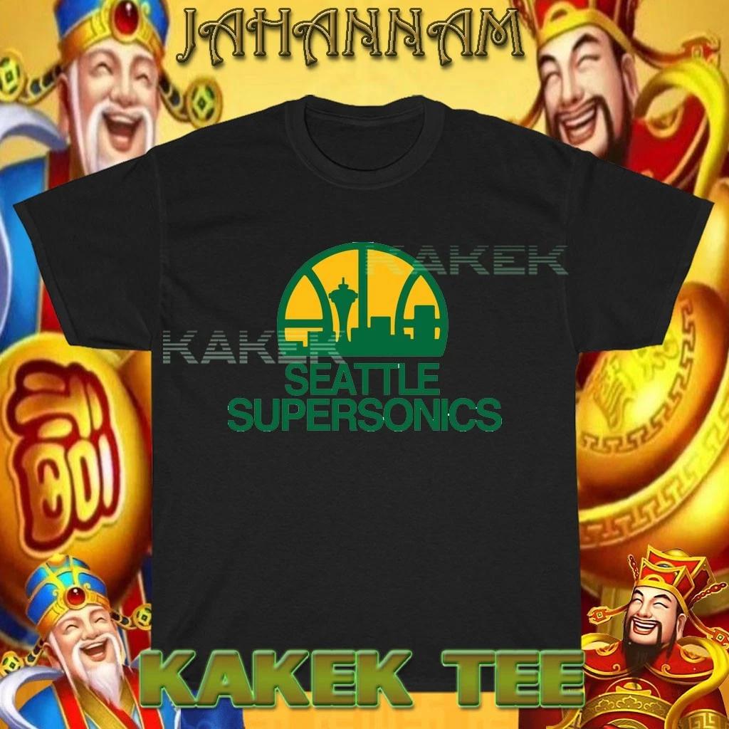 

New Shirt Seattle Supersonics Logo American T shirt Funny Size S to 5XL XL