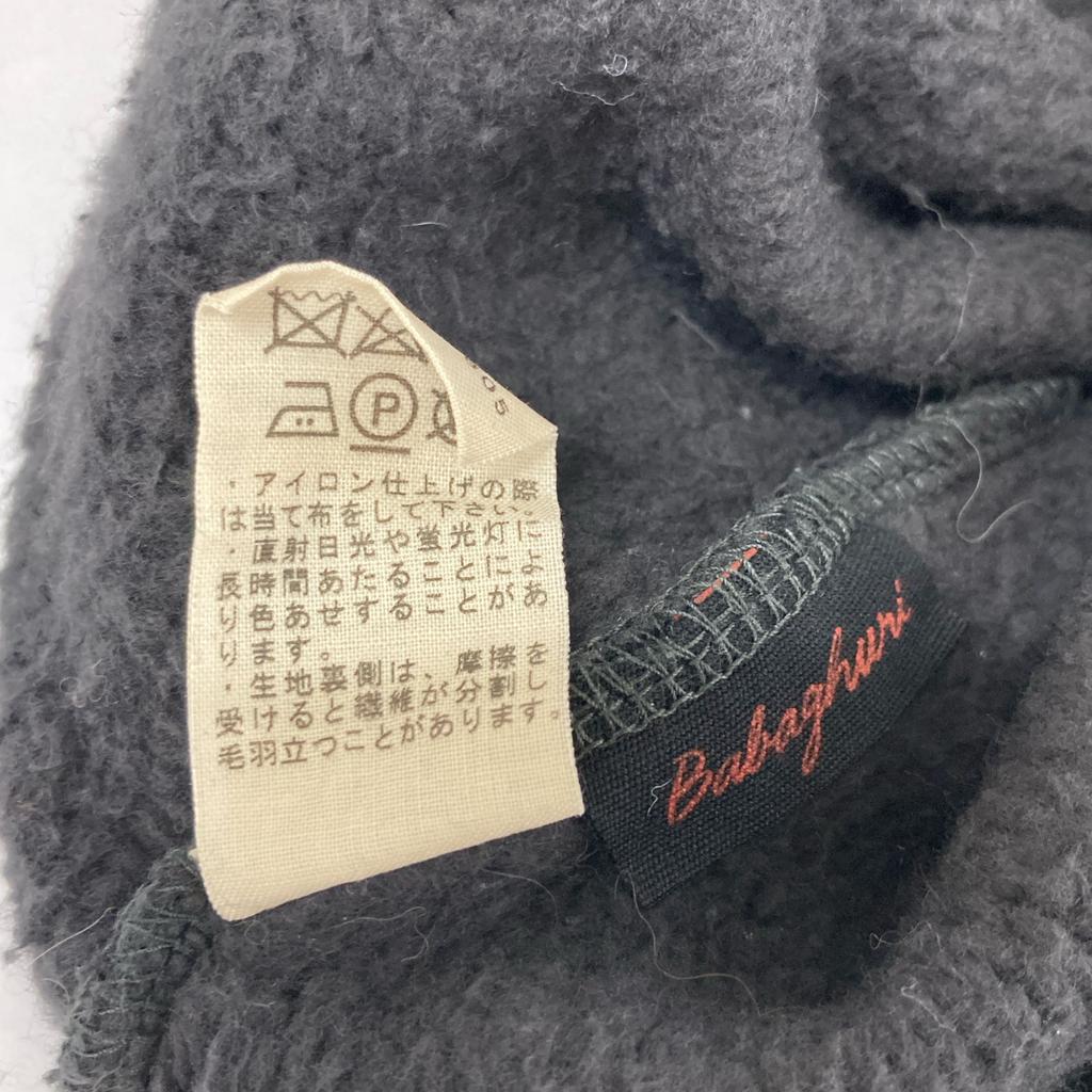 Babaghuri J0544UB661 24AW Charcoal Cotton Rib Neck Fleece Sweatshirt Tops M charcoalUsed