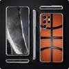 Basketball Korb Nummer Handyhülle Für Samsung Galaxy S22 5G S20 Ultra S21 FE 5G S10E S9 S8 S10 Plus Note 20 10 Klare Hülle