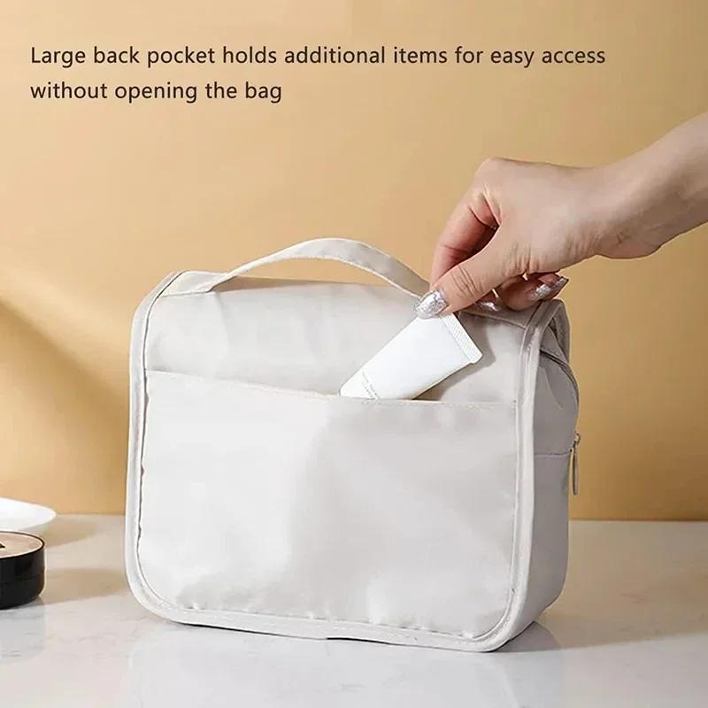 1pc Travel Makeup Bag Waterproof Toiletry Organizer High Quality Women Neceser Bathroom Hook Wash Pouch Hook Makeup Storage Bag