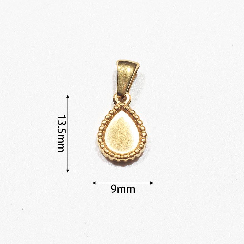 18K Gold Plated Retro Cross Stainless Steel Necklace Pendant