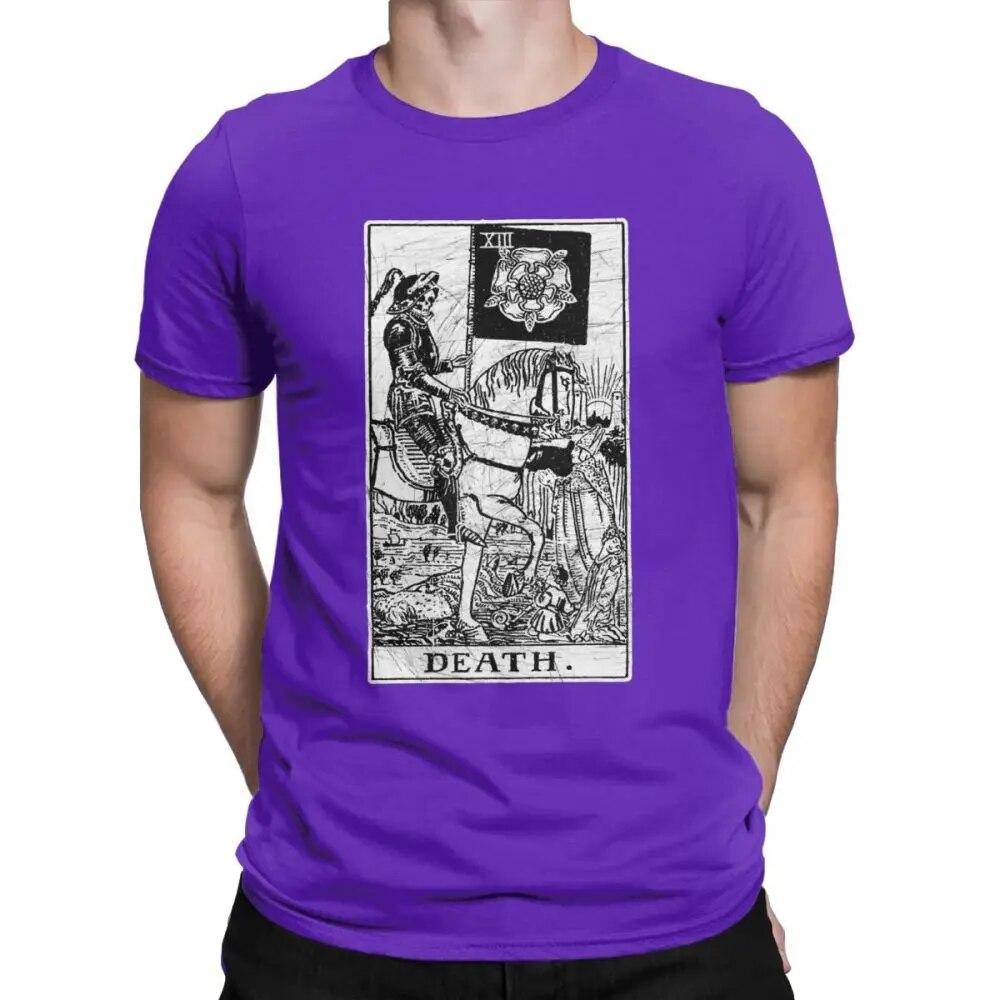 Unisex T-Shirt Death Tarot Card Major Arcana Fortune Telling Occult Cotton The Magician Empress T Shirt Oversized