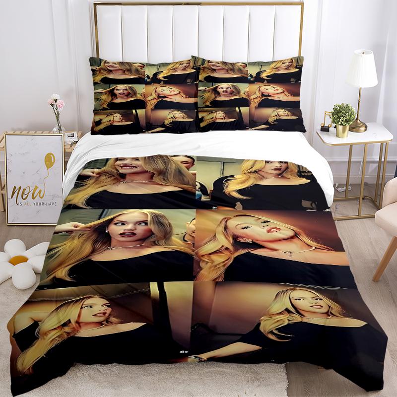 3Pcs Golden Hair Transformation Bedding Sets For All Sizes New 3D Printed Bed Cover Comforter Duvet Cover Pillowcase Bedroom Decoration