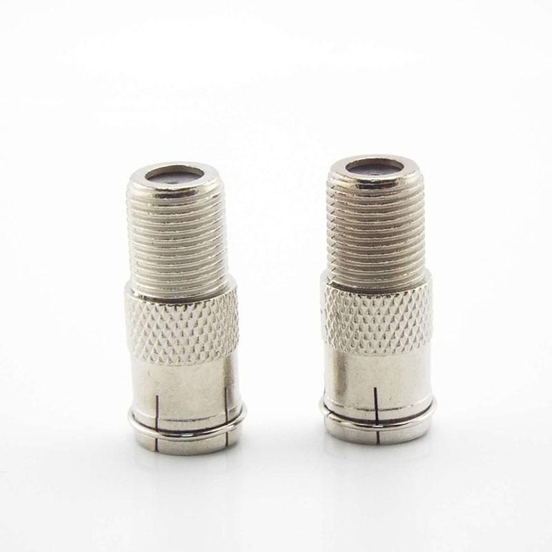 F Type Coax Coaxial Cable Adapter Quick Plug RF F Female Head SocketConnector Male To Female M/F Plug