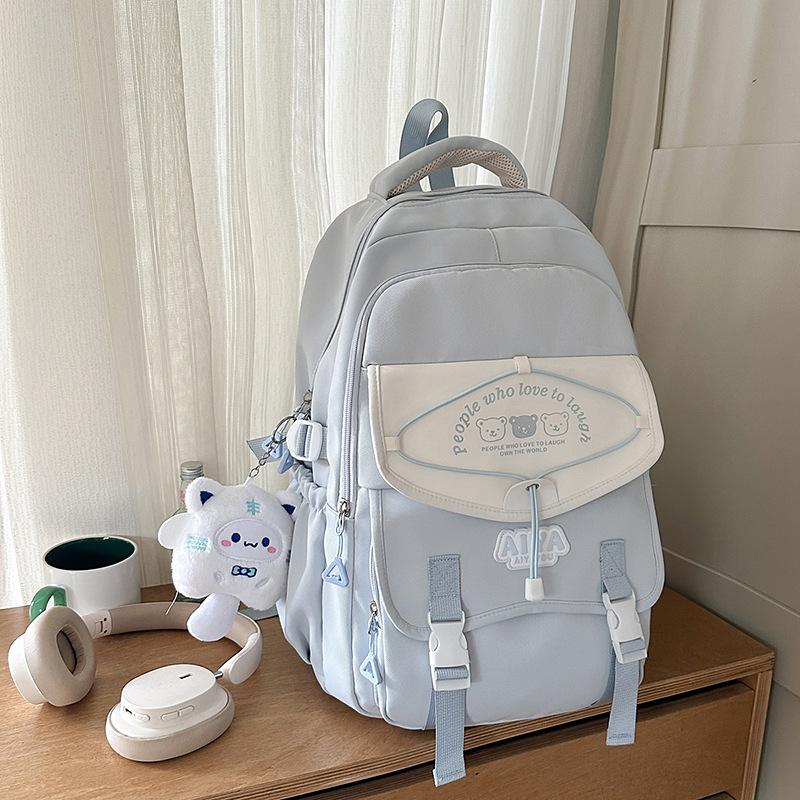 High value, fresh and sweet Macaron backpack, simple and lightweight backpack for junior high school students