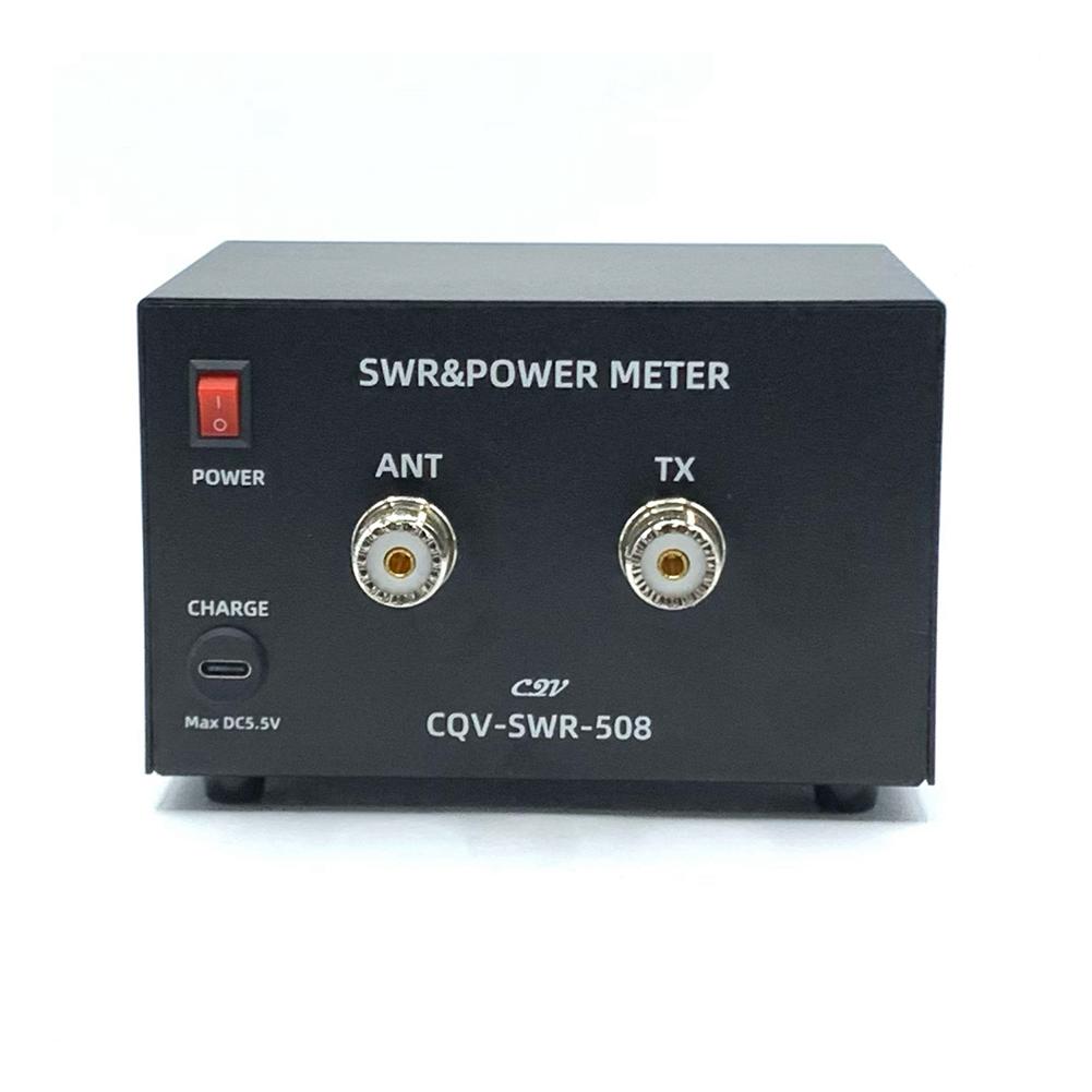 120W SWR&Power Meter High Standing Wave Alarm 1.8-54Mhz Short Wave Standing Wave Meter Type C DC5V/1A Charging UHF Interface