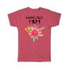 Gift T-Shirt : Worlds Best Mum Family Cute Flower Christmas Birthday