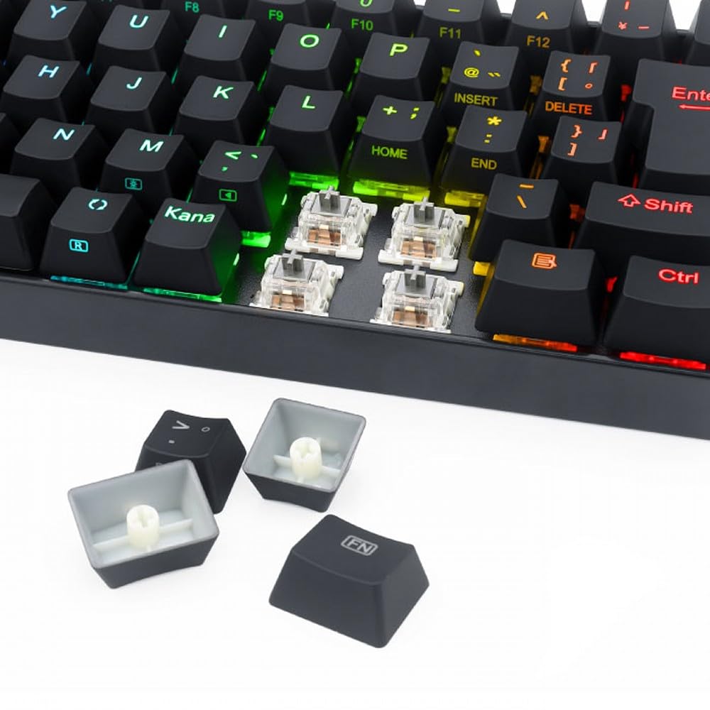 REDRAGON K630 Mechanical JP Silver Black Keyboard, Layout, RGB, Wired, Switches,