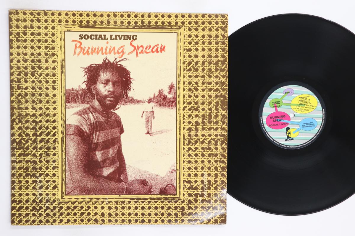 

LP Record BURNING SPEAR Social Living ILPS9556 ISLAND 1980 UK Reggae Ska Dub Used