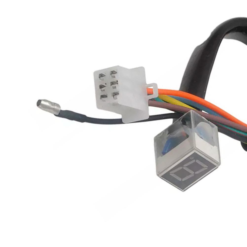 Easy-to-install Motorcycle Accessories 5 Gears Gear Indicator LED Digital Digital LED 32.5cm Black Gear Shift Sensor Display