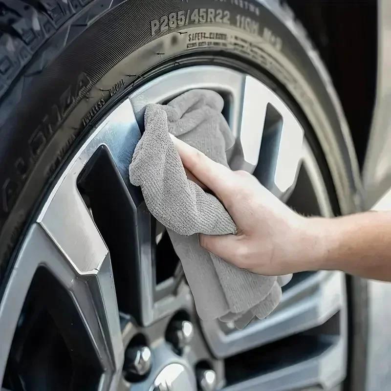 Lint Free Microfiber Cleaning Towels Reusable Cleaning Towels w/ Super Absorbent Stain-removing for Car Window Kitchen Towel