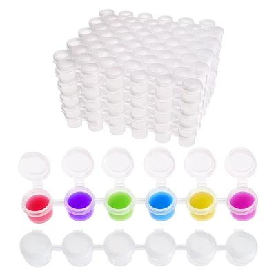5 Λωρίδες 2/3/5ml 2ml/3ml/5ml Άδειο Κύπελλο Χρώματος Με Καπάκια Δοχείο Χρώματος για Ζωγραφική Τέχνη