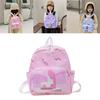 Trendy Cartoon Nylon Backpack For Kids Featuring Cute Carrot Knife Print In Multiple Colors