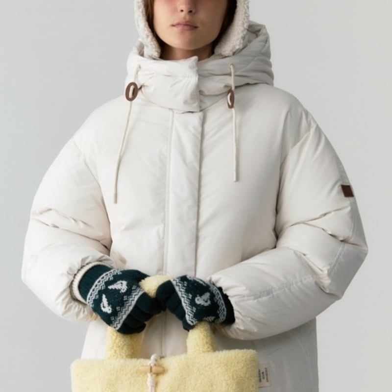DEPOUND julstickade handskar - grön