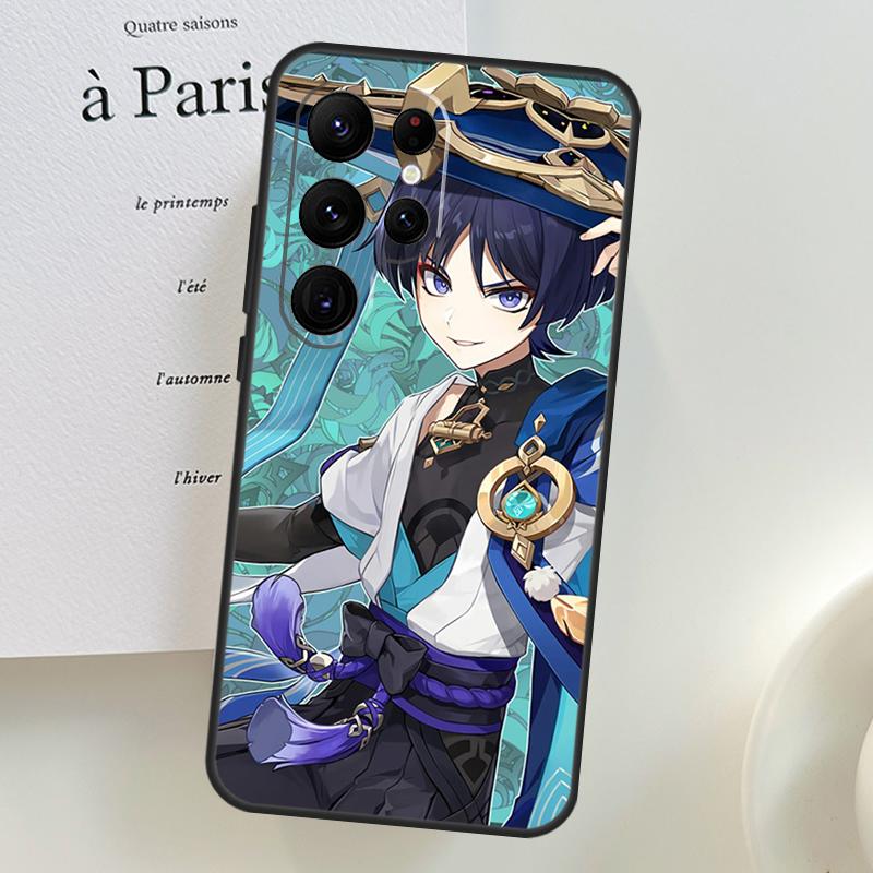 Genshin Impact Wanderer Phone Case For Samsung Galaxy S25 Ultra S9 S10 S20 S21 S22 S23 S24 Plus S24 FE Cover Shell