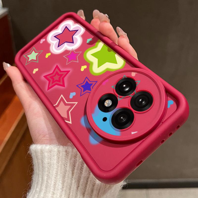 Blended Colorful Stars Pattern Case For OnePlus 15 13 13T 12 Shockproof Bumper Silicone Cover For Oneplus Nord 5 13R 12R 11R 5G