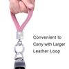 Car Glittery Genuine Smart Key Pink [Wisdompro] Keychain, Leather, Anti-Loss, Compatible, Stylish, Women's,