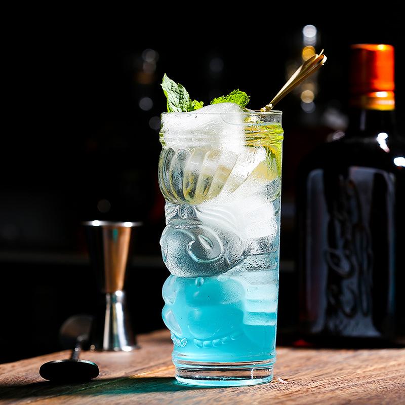 500ml Grimace Beker Hawaïaanse Cocktail Tiki Sapglas Keramische Tiki Mok Creatieve Porseleinen Bier Wijn Mok Beker Bar Mokken