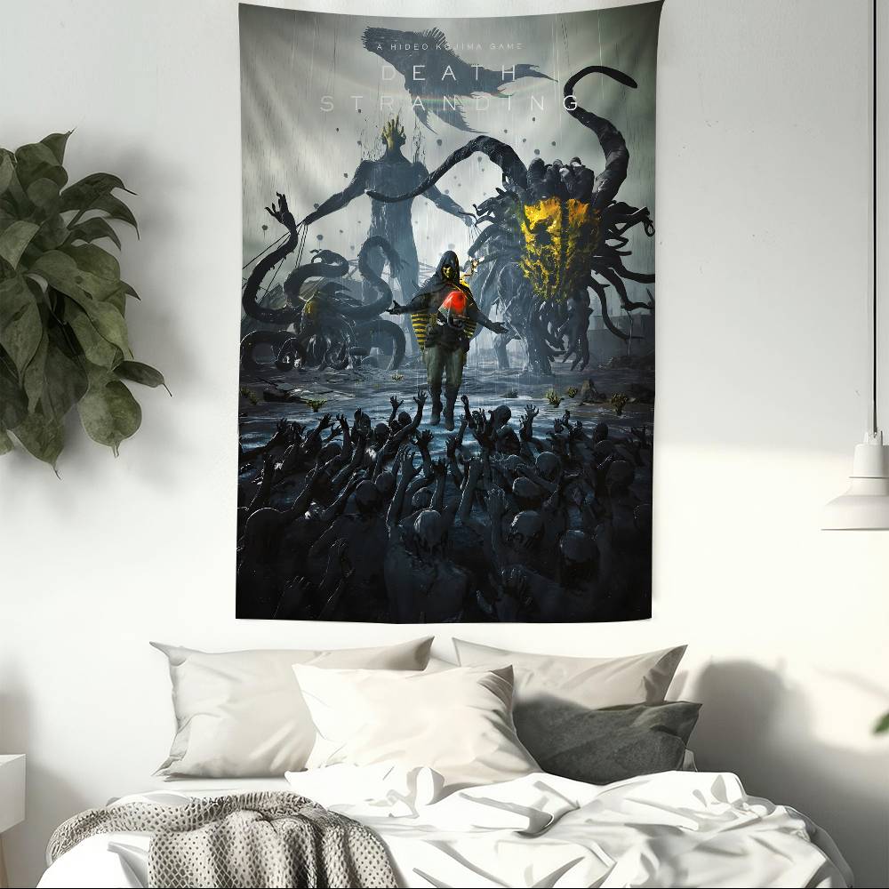 Game Death Stranding 2 On the Beach Wall Tapestry Home Decoration Hippie Bohemian Decoration Divination INS Home Decor