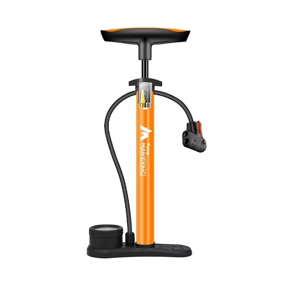 Pompka rowerowa ze wskaźnikiem Wielofunkcyjna pompka do rowerów i samochodów 160PSI ze wskaźnikiem wysokiego ciśnienia i dyszą 3 w 1 Pompka powietrza