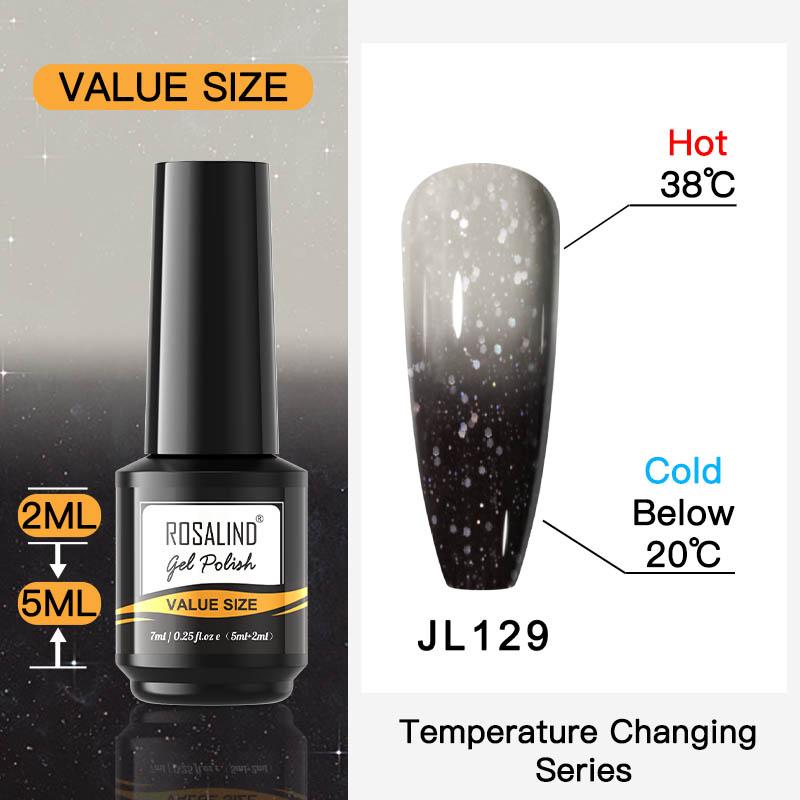 ROSALIND 7ml Soak Off Gel Polish Bright For Nail Art Design LED/UV Lamp