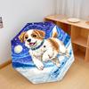 1 PC Automatic Folding Umbrella - Mountain Puppy Pattern, Portable & Foldable Design with 8 Ribs, Christmas Birthday Gifts