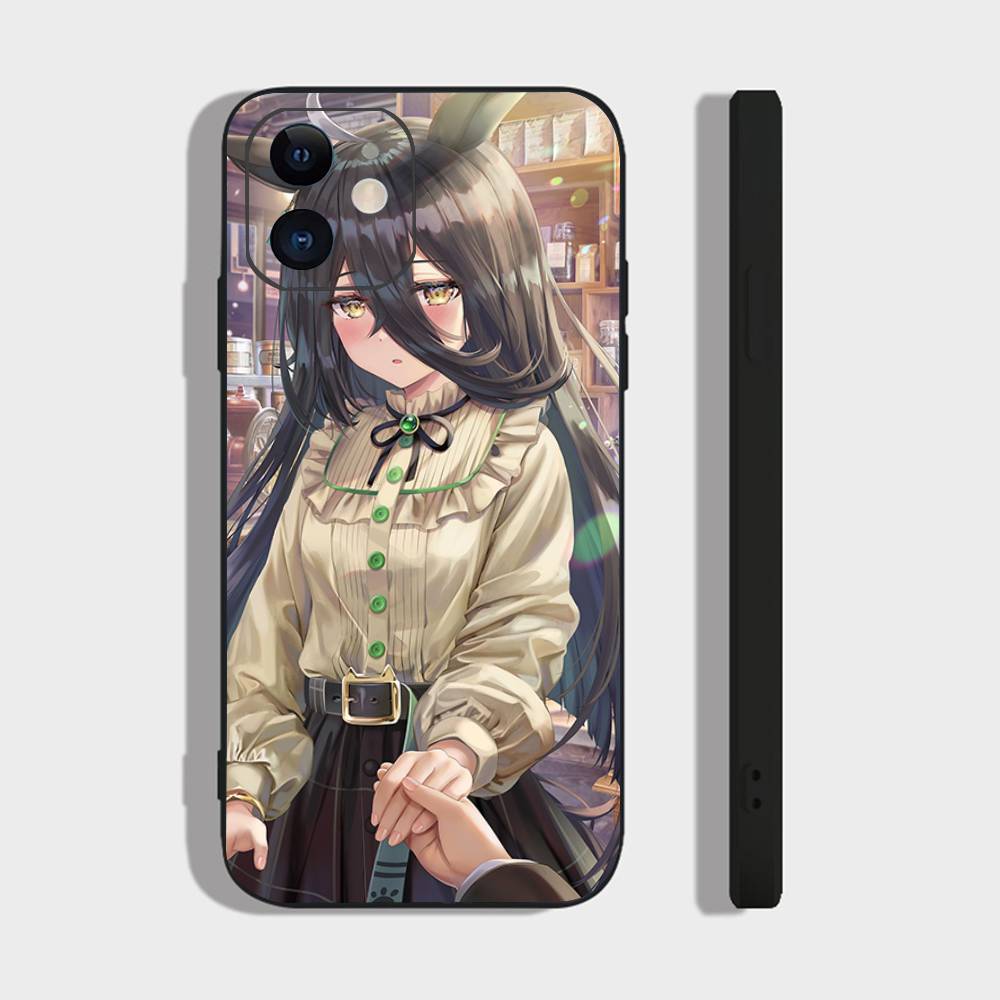 Manhattan Cafe Uma M-musume Anime Phone Case For IPhone 17 Air 16 15 14 13 Pro Max 11 12 Black Silicone Cover