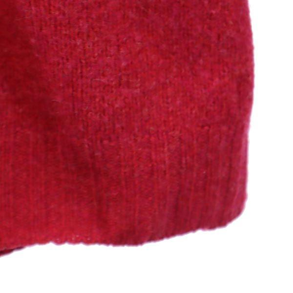 INVERALLAN British Wool Long Sleeve V Neck Knit 36 Reddish Sweater Men's Used