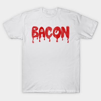 T Shirt Women Bacon Harajuku Print Kawaii Tshirt Summer Short Sleeve Female T-Shirt Top Tee