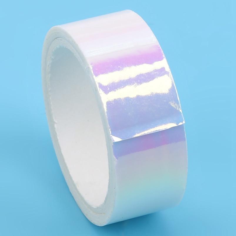 Scrapbooking Decoration PVC Rainbow Laser Washi Tapes Packing Tool Iridescent
