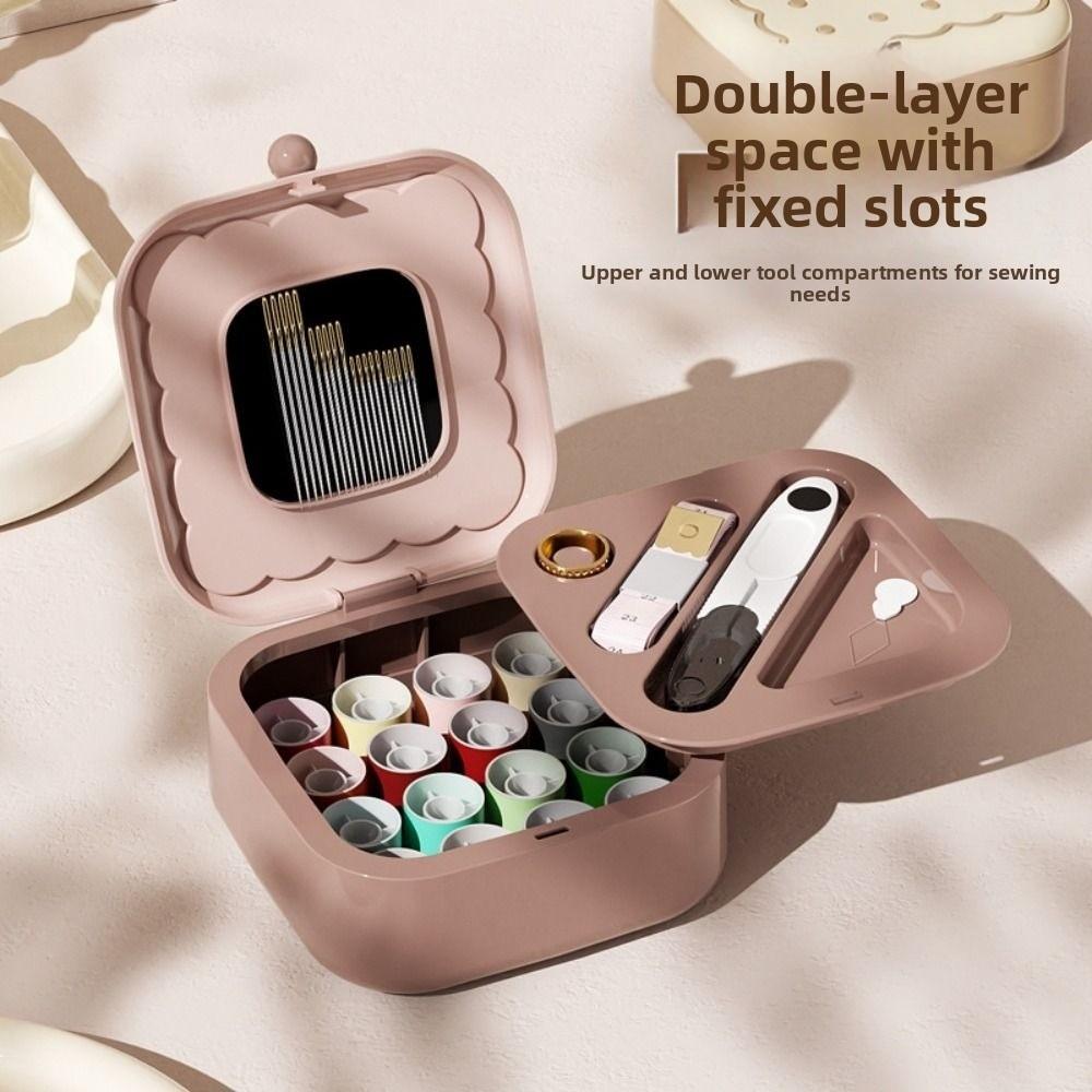 New Magnetic Sewing Box Kit Portable DIY Apparel Crafts Sewing Needle Threads Box Set Accessories Mini Sewing Tools