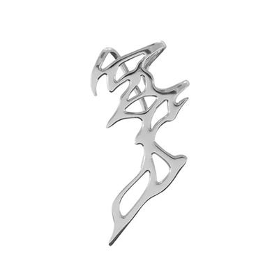 Hollow Flame Ear Wrap Earring Cool Sweet Style Metal Flame Ear Cuff Earring Punk Cool Earrings for Women Couple Jewelry