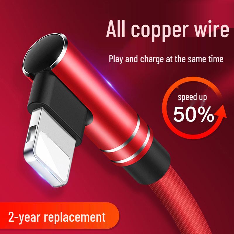 Cablu Micro USB cu Cot pentru Încărcare Rapidă 120W pentru Huawei, Vivo, Oppo, Honor