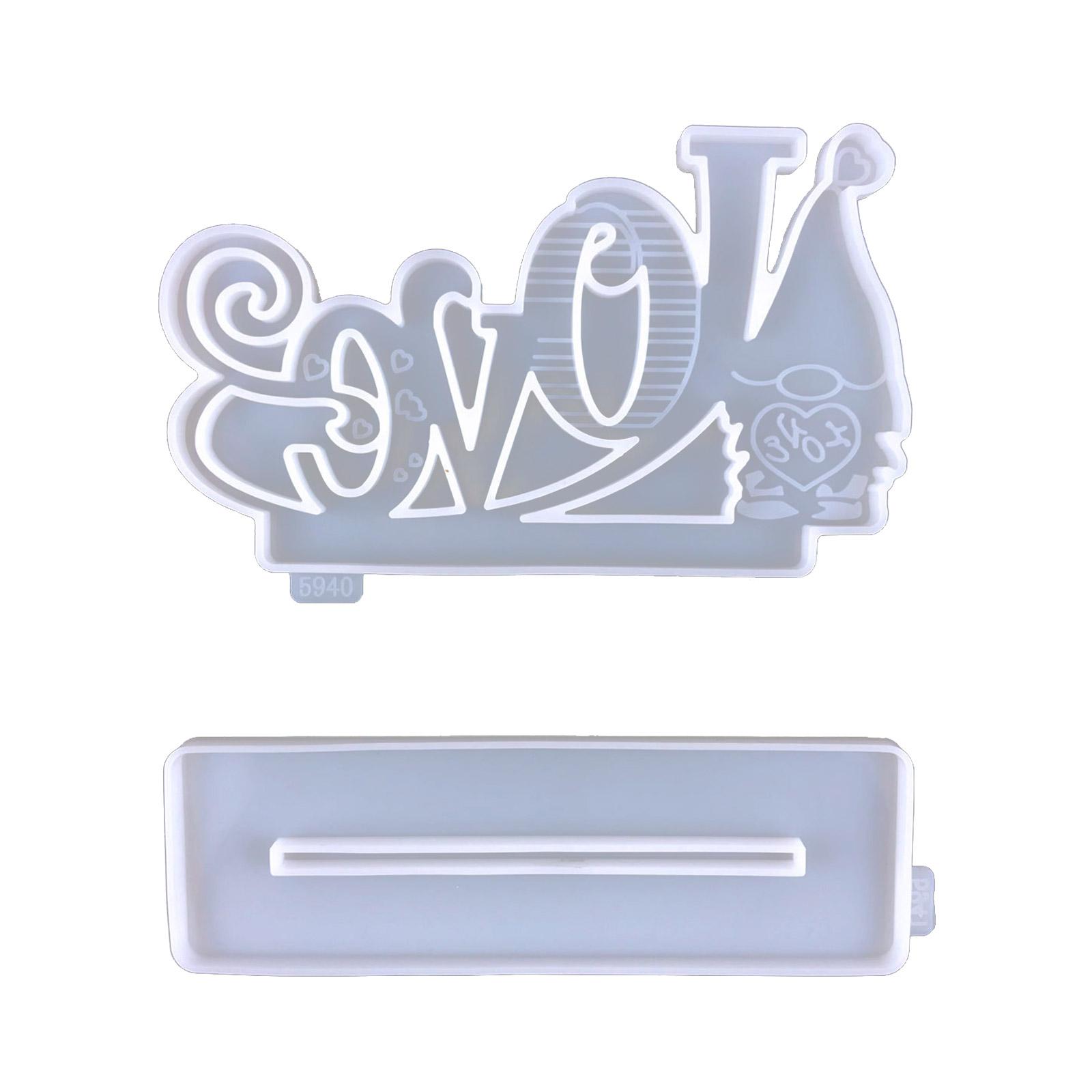 

1 комплект любовных фоторамок, силиконовые формы, подходящие для эпоксидной смолы, для самостоятельного изготовления ювелирных изделий, для домашнего декора 2 прозрачный