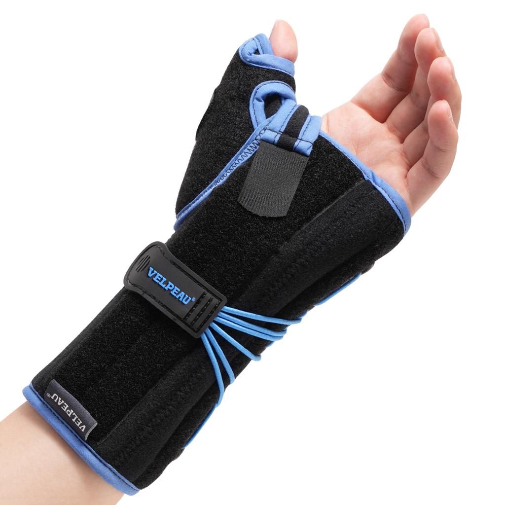 Velpeau Wrist Brace With Thumb Splint Support For Carpal Tunnel Syndrome Fracture Sprain Relief Adjustable Drawstring